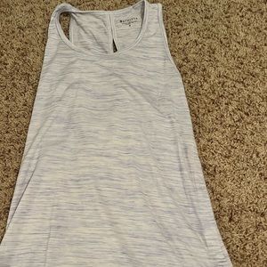 Athleta purple marbled tank. Open back. Size small